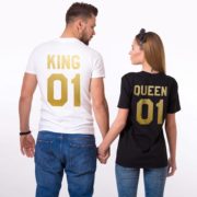 King 01, Queen 01, White/Gold, Black/Gold