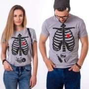 Maternity Shirt, Halloween Skeleton Shirts, Couples Shirts