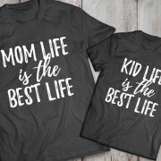Mommy and me outfits, Mom life is the best life, Kid life is the best life, Momlife shirt, Mom life,  Set of 2, UNISEX 4