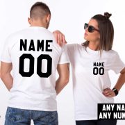 Custom shirts, Personalized name shirt, Custom numbers shirt, Matching shirts, Any name, Any number, Both sides print,  UNISEX