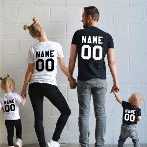 Family t-shirts, Any name, any number, Custom name, Custom number shirt,  UNISEX