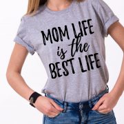 Mom Life is the Best Life, Grey/Black