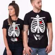 Maternity Couple Shirts, Halloween Skeleton Shirts, Baby Girl