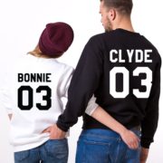 Bonnie Clyde 03, Sweatshirts, Black/White, White/Black
