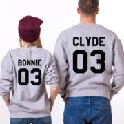 Bonnie Clyde 03, Sweatshirts, Gray/Black