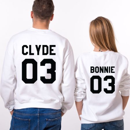 Bonnie Clyde 03, Matching Couples Sweatshirts