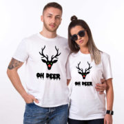 Oh deer, Oh deer Christmas shirt, Oh deer shirt, Santa shirt, Matching couple Christmas shirts, Christmas shirt, Christmas t-shirt, UNISEX 3