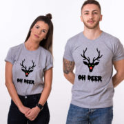 Oh deer, Oh deer Christmas shirt, Oh deer shirt, Santa shirt, Matching couple Christmas shirts, Christmas shirt, Christmas t-shirt, UNISEX 4
