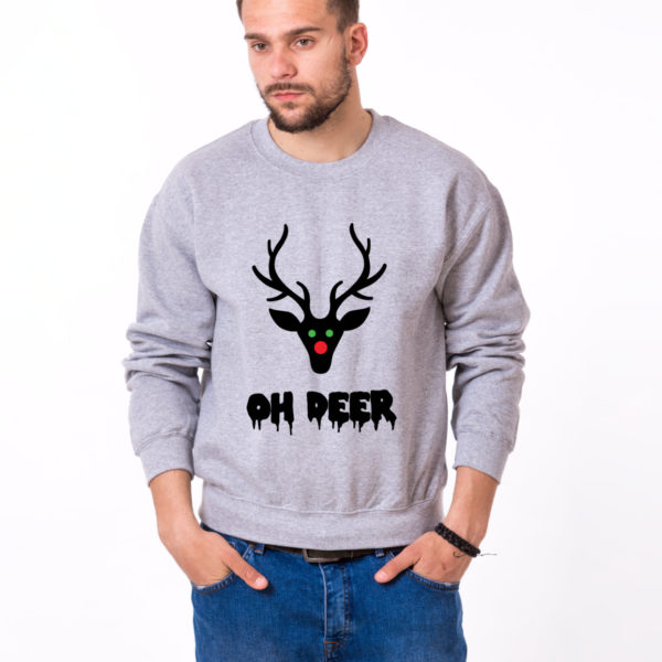 Oh deer, Deer sweatshirt, Oh deer sweatshirt, Christmas sweatshirt, Oh deer sweatshirt,  UNISEX 1