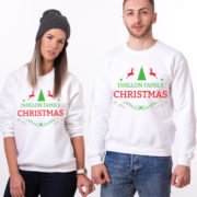 Custom name Christmas family sweatshirt, Ugly Christmas sweater, Family matching sweaters, UNISEX