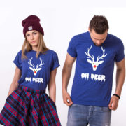 Oh deer, Oh deer Christmas shirt, Oh deer shirt, Santa shirt, Matching couple Christmas shirts, Christmas shirt, Christmas t-shirt, UNISEX 5