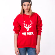 Oh deer, Oh deersweatshirt, Christmas sweatshirt, Oh deer sweatshirt,  UNISEX 3