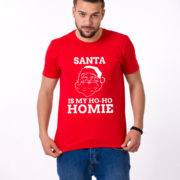 Santa is my ho ho homie shirt, Santa shirt, Christmas shirt, Christmas t-shirt, UNISEX 5