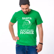 Santa is my ho ho homie shirt, Santa shirt, Christmas shirt, Christmas t-shirt, UNISEX 4