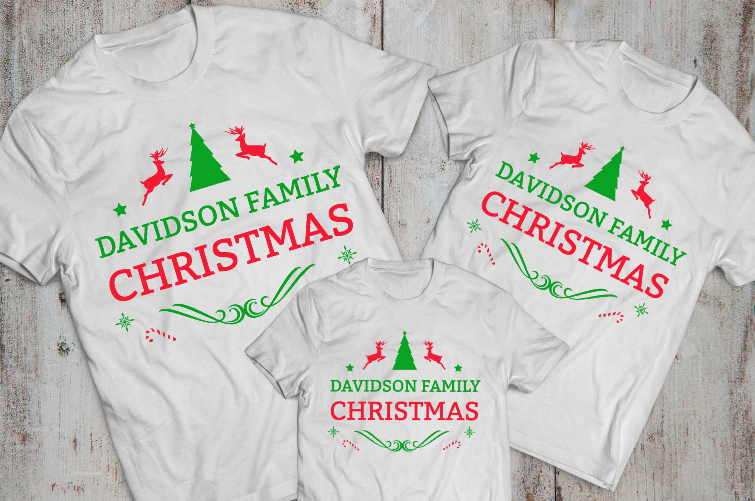 family christmas graphic tee