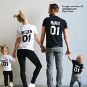 King Queen Prince Princess, Matching Family Shirts