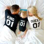 King Queen Prince, Matching Family Shirts
