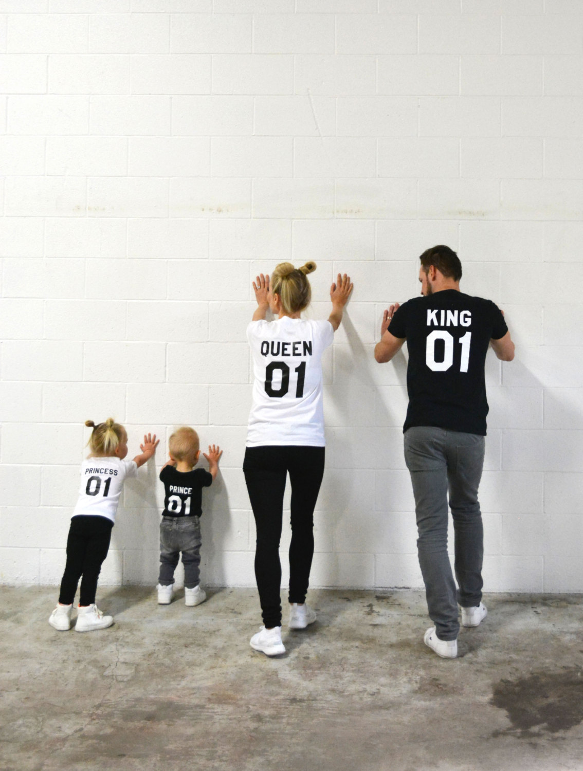 King Queen Prince Princess, Matching Family Shirts