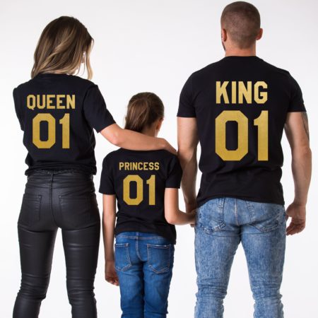King Queen Princess, Matching Family Shirts