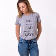 No Bad Days Shirt, Gray/Black
