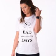No Bad Days Shirt, White/Black