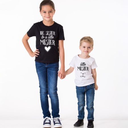Brother Sister Shirts, Big Sister to a Little Mister, Little Mister