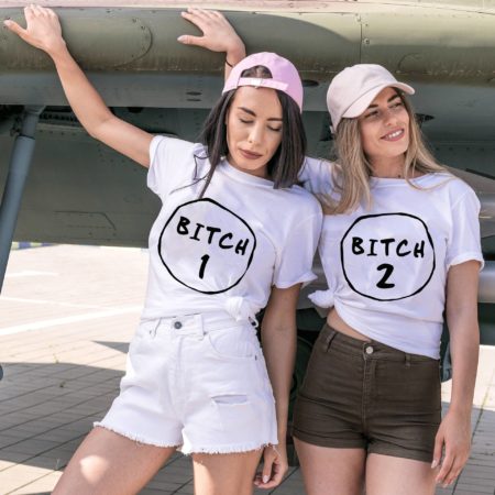Bitch Shirt, Bitch 1, Bitch 2, Matching Best Friends Shirts