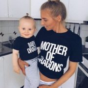 Mother of Dragons, Baby Dragon, Black/White