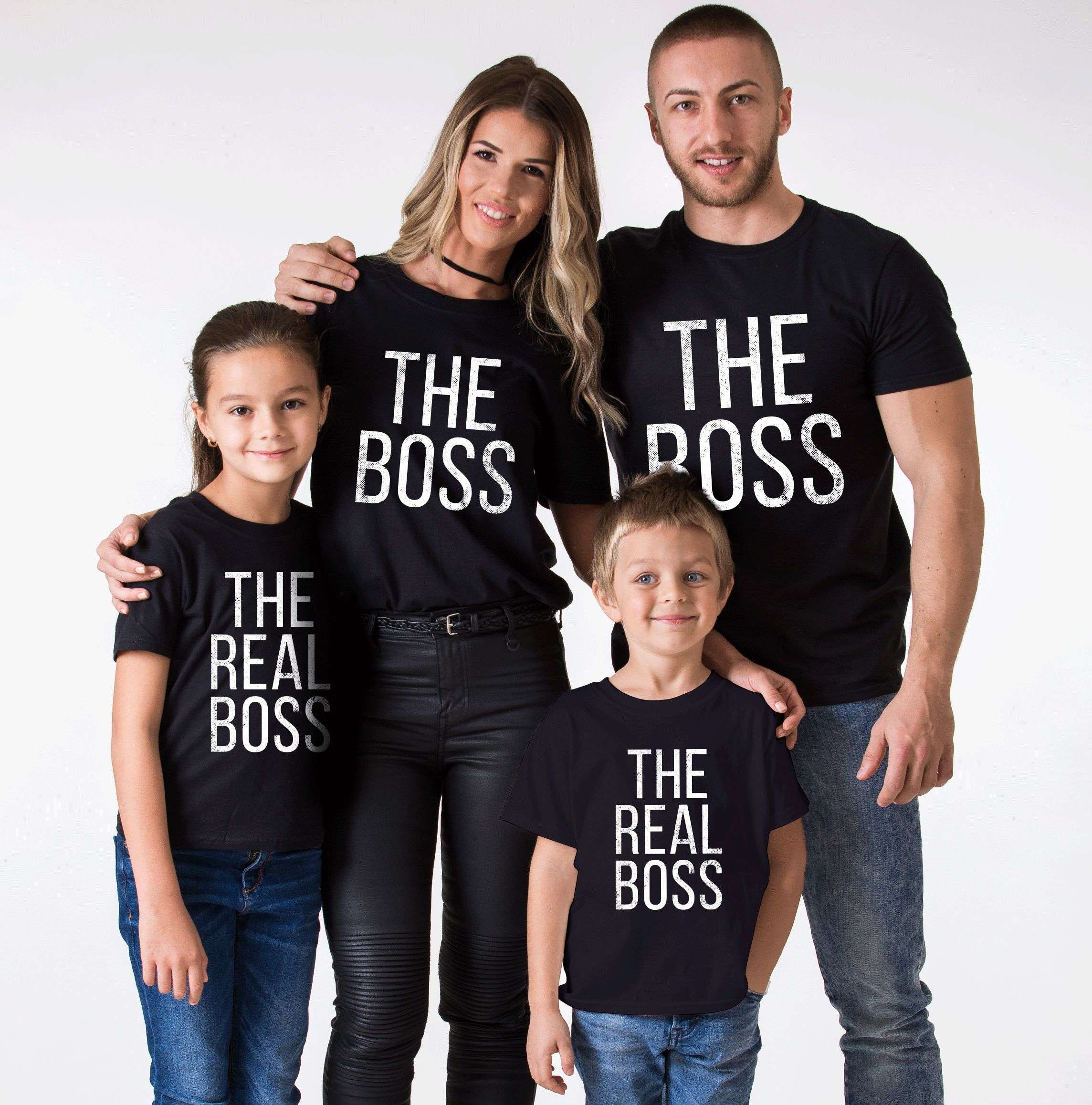 nyt år til bundet spejder The Boss The Real Boss Shirts, Matching Family Shirts