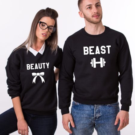 Beauty Sweatshirt, Beast Sweatshirt, Couples Sweatshirts