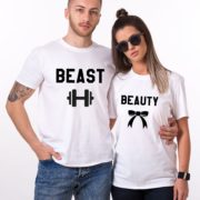 Beauty Beast with ribbon and dumbbell, White/Black