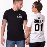 King Queen 01 Crowns, Double Sided, Black/White, White/Black