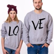 LOVE, Sweatshirts, Gray/Black