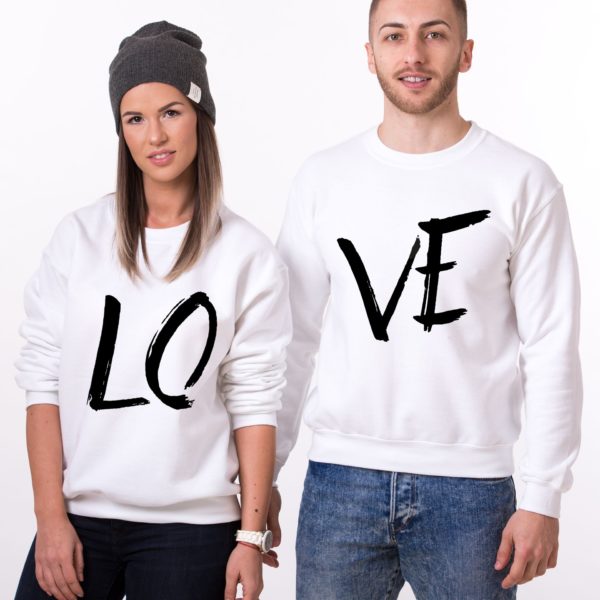 LOVE, Sweatshirts, White/Black