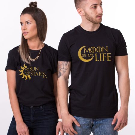 Moon of My Life Shirt, My Sun and My Stars Shirt, Matching Couples Shirts