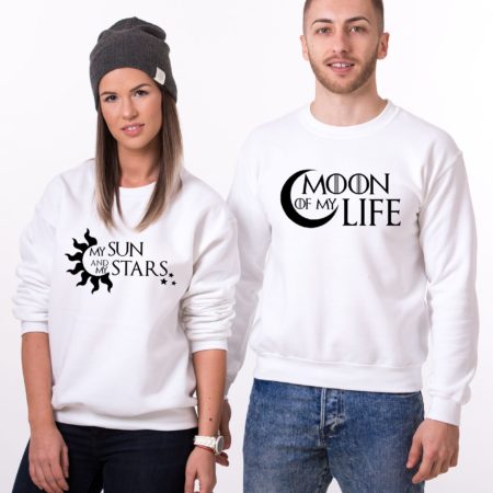 Moon of My Life Sweatshirt, My Sun and My Stars Sweatshirt, Matching Couples Sweatshirts