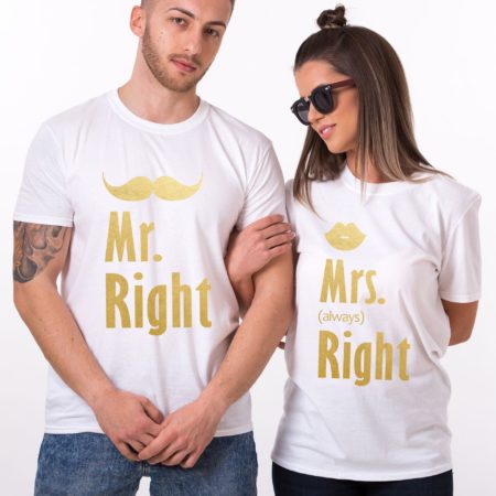 Mr. Right, Mrs. Always Right, Matching Couples Set