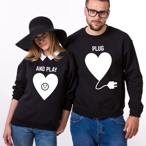 Plug and Play, Sweatshirts, Black/White