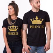 Prince Princess, Big Crowns, Black/Gold