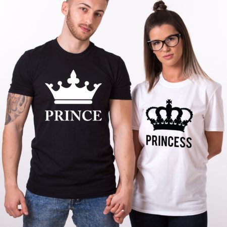 Prince Princess Shirts, Crowns, Matching Couples Shirts