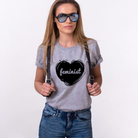 Feminist Shirt, Feminism Heart Shirt, Woman's Rights Shirt, UNISEX