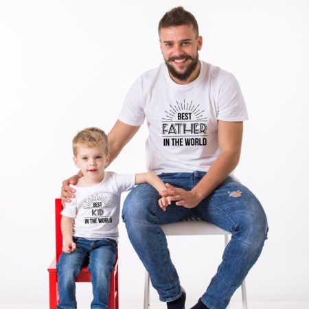 Best Father in the World Shirt, Best Kid in the World Shirt
