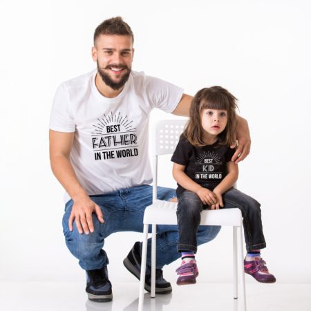Best Father in the World Shirt, Best Kid in the World Shirt