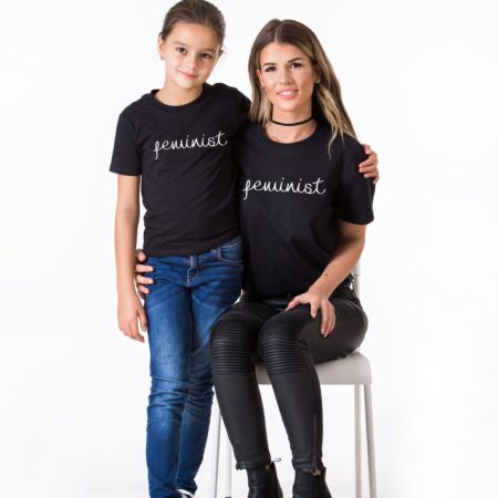 Feminist Mother Daughter Shirts, Matching Mommy and Me