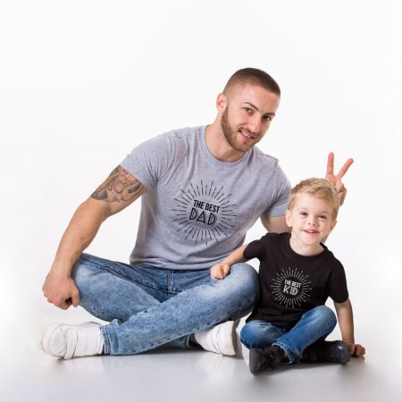 The Best Dad Shirt, The Best Kid Shirt, Matching Daddy and Me Shirts
