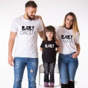 Baby Daddy Baby Mama Baby Shirts, Matching Family Shirts
