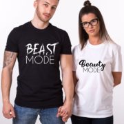 Beast Mode Beauty Mode Shirts, Matching Couples Shirts