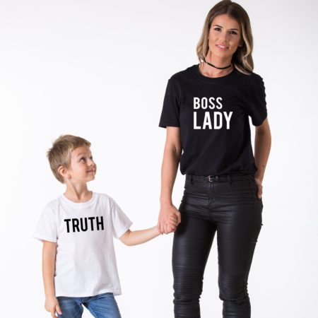 Boss Lady Shirt and Truth Shirt, Matching Mommy and Me Shirts