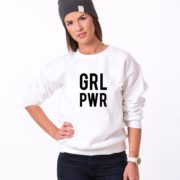 GRL PWR, White/Black