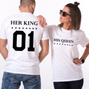 Her King, His Queen, White/Black